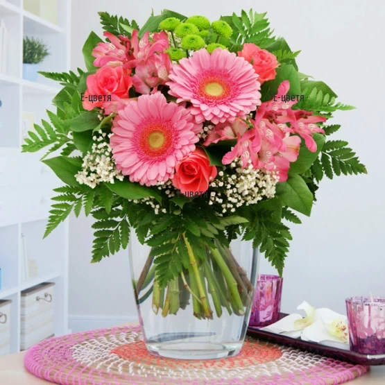 Flower delivery, send flower bouquet - Dance in pink