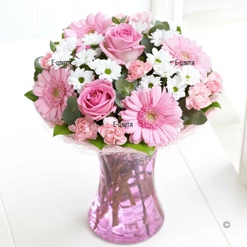 Gorgeous, unique, loving bouquet in pink hues, perfect for all occasions or "just because".