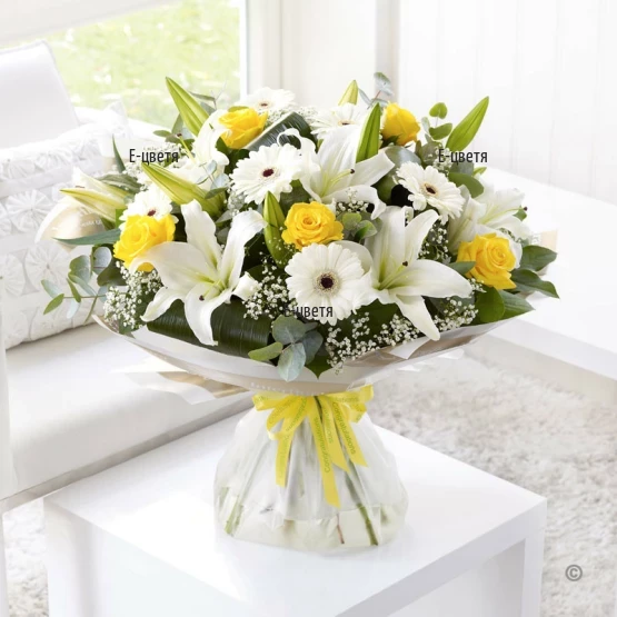 Send luxury bouquet of flowers.