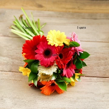 Send a bouquet of gerberas - Wonderful day