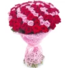 101 pink and red roses delivery to Bulgaria