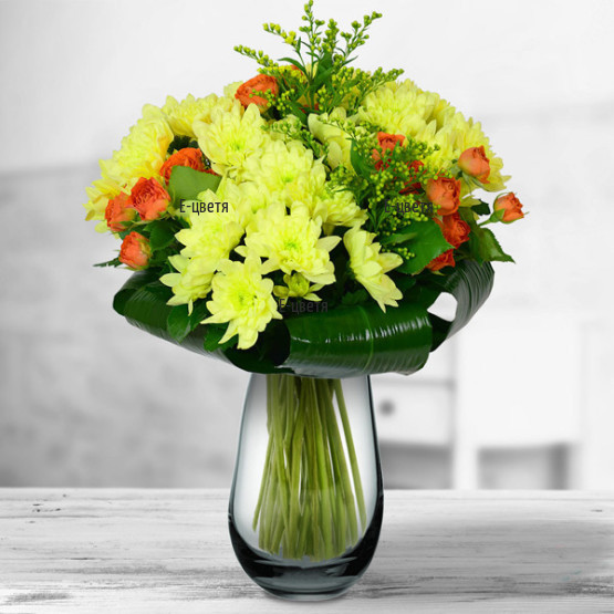 Send a bouquet of chrysanthemums