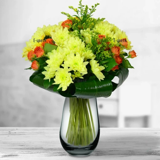 Send a bouquet of chrysanthemums