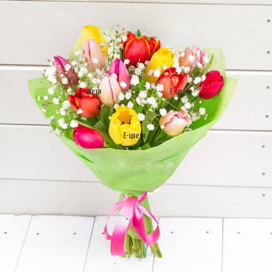 Send bouquet of tulips to Bulgaria