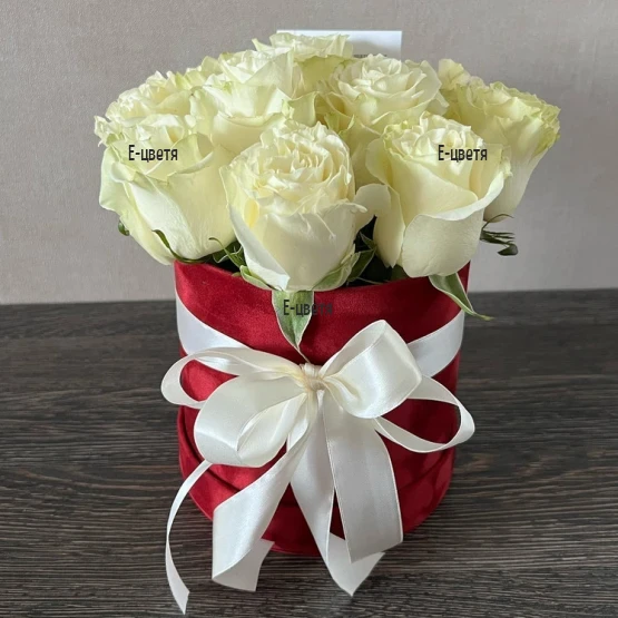 Online order and send to Bulgaria 11 white roses