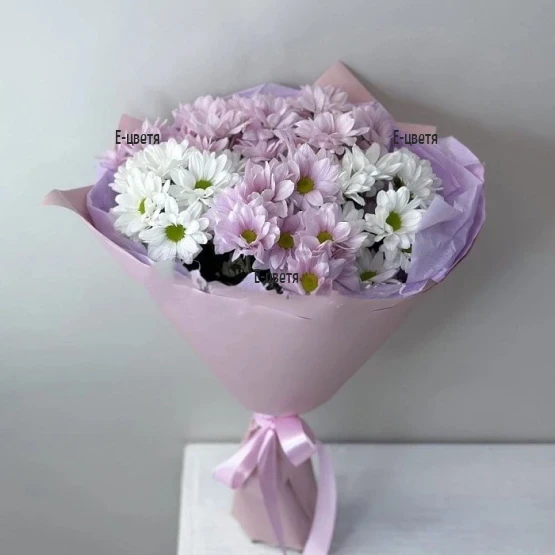 Bouquet of 5 Chrysanthemums | Flower Delivery Bulgaria