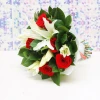 Order online a bouquet of roses and lilies