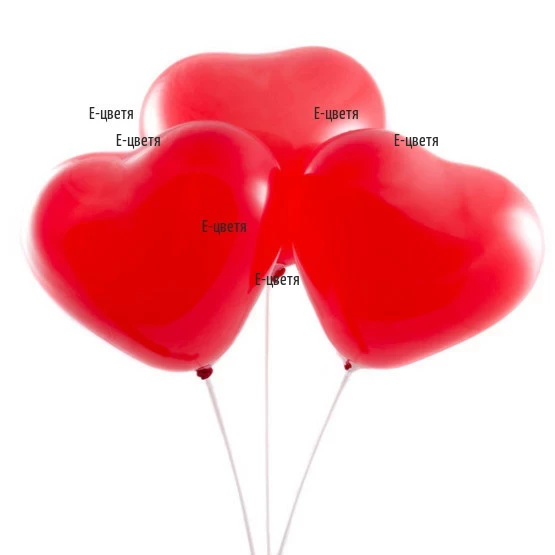 Поръчка на балони във формата на сърце