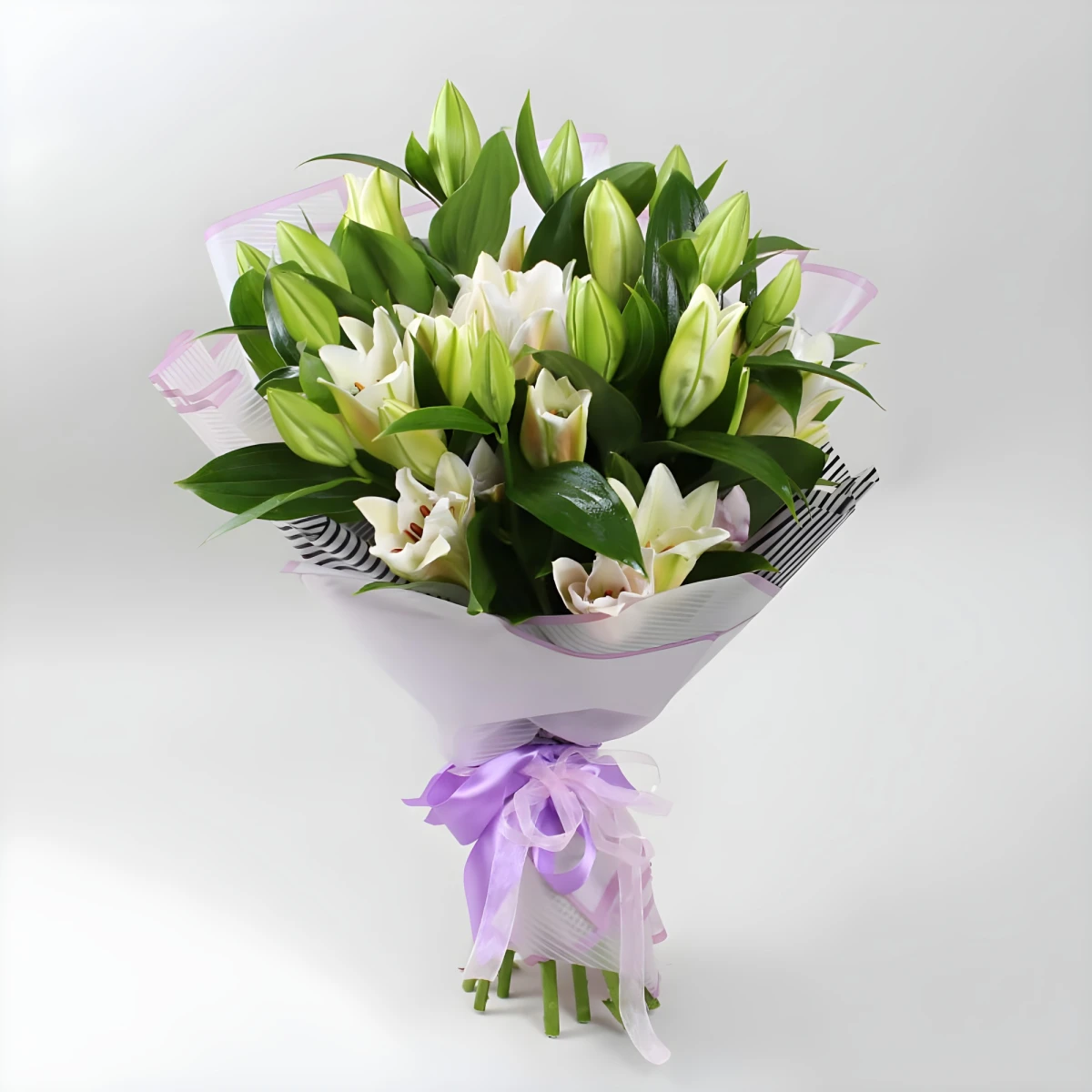 Send a bouquet of white lilies to Sofia, Plovdiv, Varna.