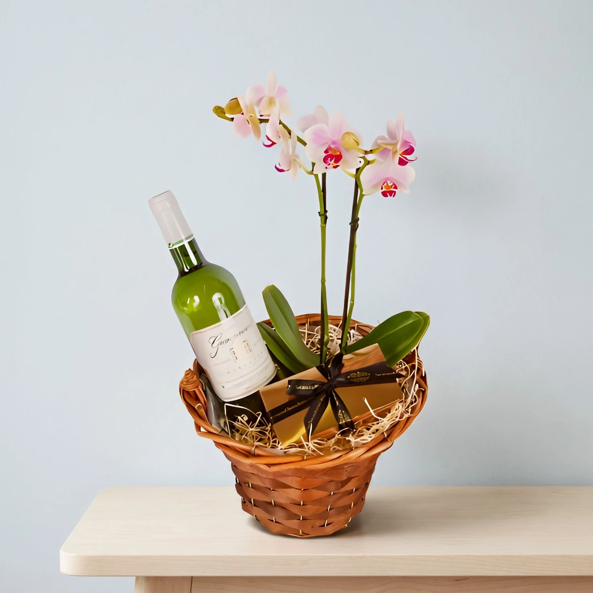 An online order for orchid and gifts