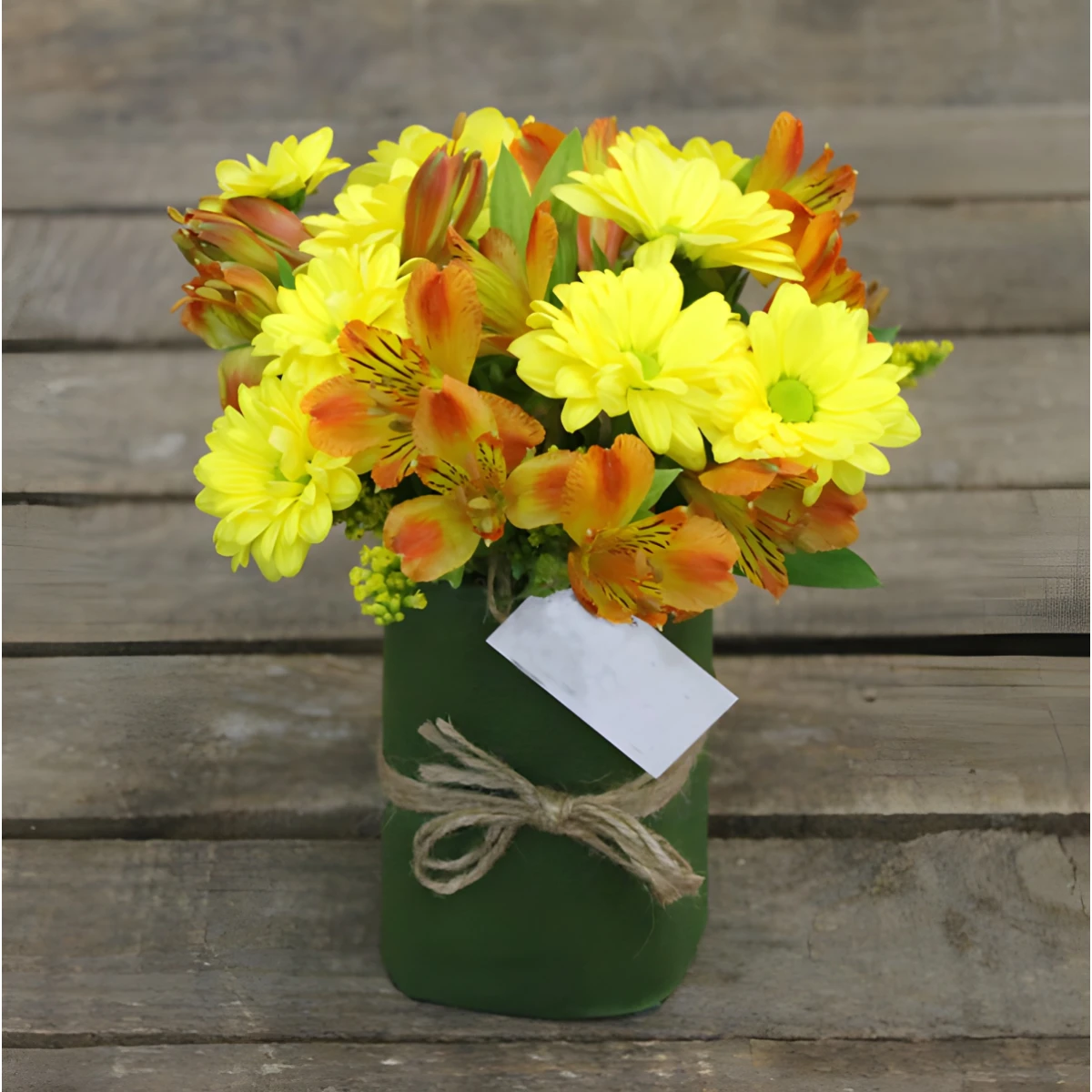 Send an arrangement of yellow flowers