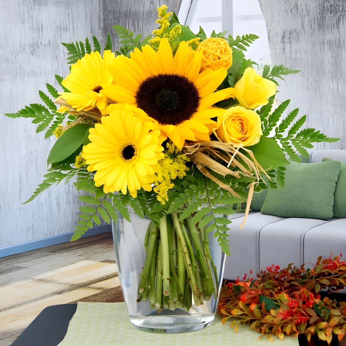 Send summer bouquet of flowers to Bulgaria