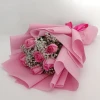Send a bouquet of delicate pink roses.