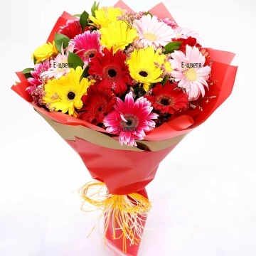 Order and delivery to Bulgaria a bouquet of gerberas