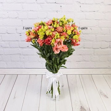 Send to Bulgaria bouquet of delicate eustomas
