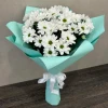 Flower delivery Bulgaria bouquet of 5 white chrysanthemums