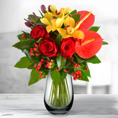Send an exotic bouquet of flowers